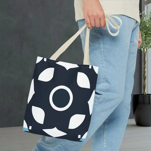 Abstract Pattern Tote Bag Black & White All-over Print - Dipaliz - Bags