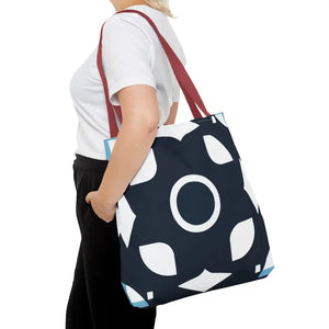 Abstract Pattern Tote Bag Black & White All-over Print - Dipaliz - Bags