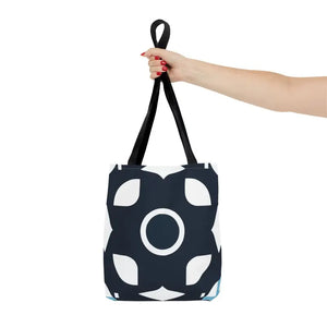 Abstract Pattern Tote Bag Black & White All-over Print - Dipaliz - Bags