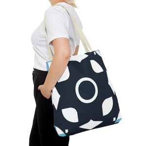 Abstract Pattern Tote Bag Black & White All-over Print - Dipaliz - Bags