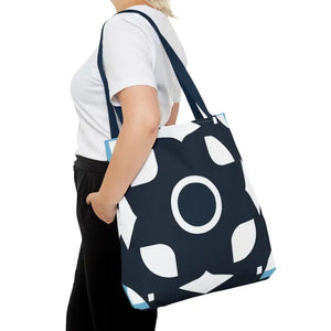 Abstract Pattern Tote Bag Black & White All-over Print - Dipaliz - Bags
