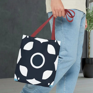 Abstract Pattern Tote Bag Black & White All-over Print - Dipaliz - Bags
