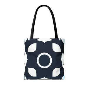 Abstract Pattern Tote Bag Black & White All-over Print - Dipaliz - Bags