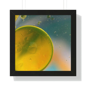 Modern Framed Horizontal Poster - Abstract Circles - Dipaliz - Posters Prints & Visual Artwork