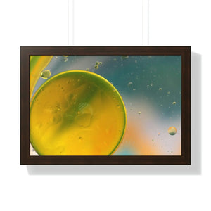 Modern Framed Horizontal Poster - Abstract Circles - Dipaliz - Posters Prints & Visual Artwork