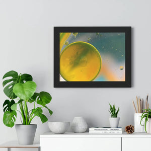 Modern Framed Horizontal Poster - Abstract Circles - Dipaliz - Posters Prints & Visual Artwork