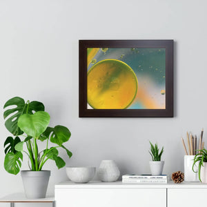 Modern Framed Horizontal Poster - Abstract Circles - Dipaliz - Posters Prints & Visual Artwork