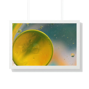 Modern Framed Horizontal Poster - Abstract Circles - Dipaliz - Posters Prints & Visual Artwork