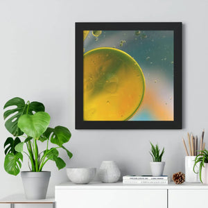 Modern Framed Horizontal Poster - Abstract Circles - Dipaliz - Posters Prints & Visual Artwork