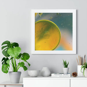 Modern Framed Horizontal Poster - Abstract Circles - Dipaliz - Posters Prints & Visual Artwork