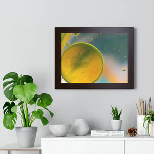 Modern Framed Horizontal Poster - Abstract Circles - Dipaliz - Posters Prints & Visual Artwork