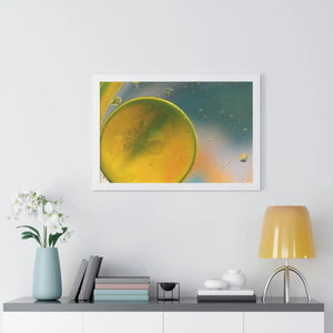Modern Framed Horizontal Poster - Abstract Circles - Dipaliz - Posters Prints & Visual Artwork