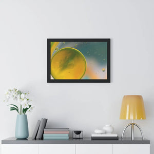Modern Framed Horizontal Poster - Abstract Circles - Dipaliz - Posters Prints & Visual Artwork