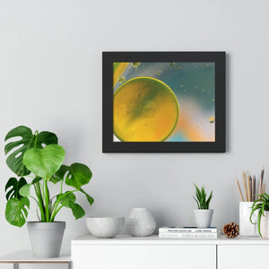 Modern Framed Horizontal Poster - Abstract Circles - Dipaliz - Posters Prints & Visual Artwork