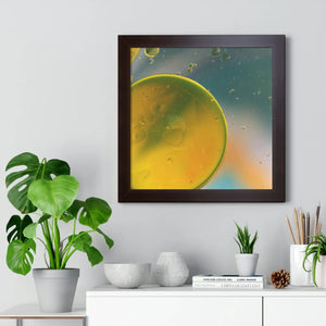 Modern Framed Horizontal Poster - Abstract Circles - Dipaliz - Posters Prints & Visual Artwork