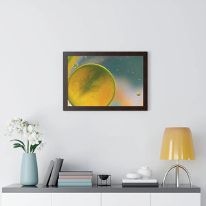 Modern Framed Horizontal Poster - Abstract Circles - Dipaliz - Posters Prints & Visual Artwork