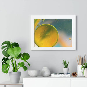 Modern Framed Horizontal Poster - Abstract Circles - Dipaliz - Posters Prints & Visual Artwork