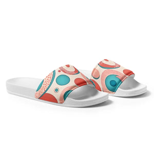 Abstract Colorful Circles Women’s Slides – Summer - Dipaliz - Sandals