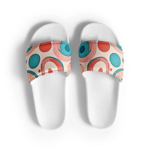 Abstract Colorful Circles Women’s Slides – Summer - Dipaliz - Sandals
