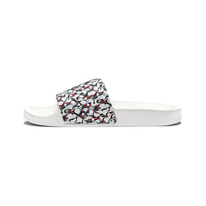 Snazzy Men’s Slide Sandals - Abstract Colorful Pattern - Dipaliz