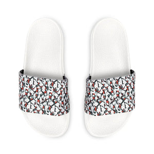 Snazzy Men’s Slide Sandals - Abstract Colorful Pattern - Dipaliz
