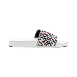 Snazzy Men’s Slide Sandals - Abstract Colorful Pattern - Dipaliz
