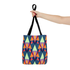 Abstract Colorful Triangles Print Tote Bag - Vibrant Style - Dipaliz - Bags