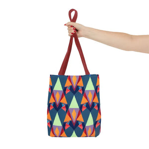 Abstract Colorful Triangles Print Tote Bag - Vibrant Style - Dipaliz - Bags
