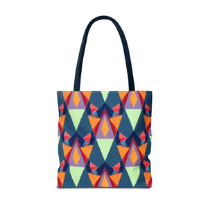 Abstract Colorful Triangles Print Tote Bag - Vibrant Style - Dipaliz - Bags