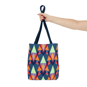 Abstract Colorful Triangles Print Tote Bag - Vibrant Style - Dipaliz - Bags