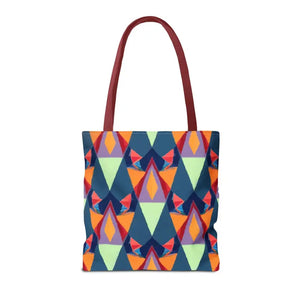 Abstract Colorful Triangles Print Tote Bag - Vibrant Style - Dipaliz - Bags