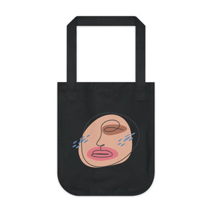Abstract Face Canvas Tote Bag - Sustainable Style - Dipaliz - Bags