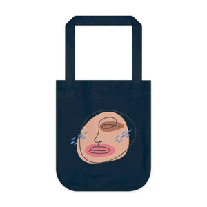 Abstract Face Canvas Tote Bag - Sustainable Style - Dipaliz - Bags