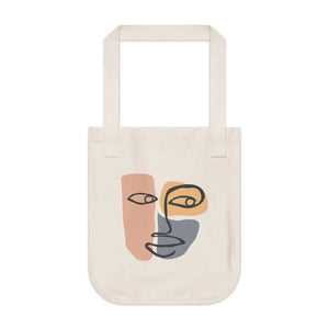 Vibrant Face Print Canvas Tote Bag - Organic Cotton - Dipaliz - Bags