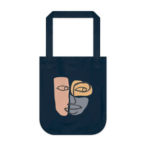 Vibrant Face Print Canvas Tote Bag - Organic Cotton - Dipaliz - Bags