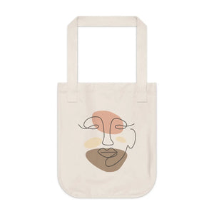 Abstract Face Canvas Tote Bag - Sustainable Style - Dipaliz - Bags