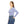 Periwinkle Mandala Women’s Long Sleeve V-neck Shirt (aop) - T-shirts - 2xl