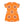 Orange T-shirt Dress – Abstract Floral Pattern - Dipaliz - Dresses - Xs