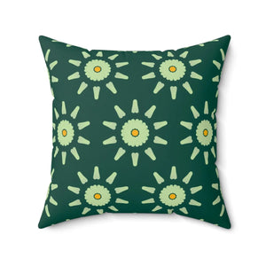 Abstract Flower Pattern – Spun Polyester Square - Dipaliz - Throw Pillows