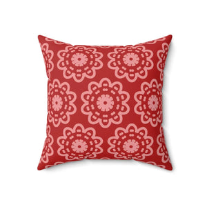 Abstract Flower Pattern Throw Pillow – Polyester - Dipaliz - Pillows