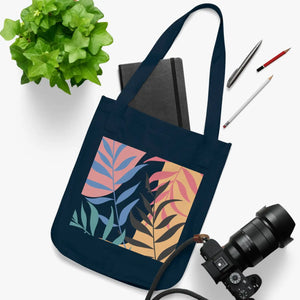 Abstract Foliage Canvas Tote Bag - Organic Cotton - Dipaliz - Bags