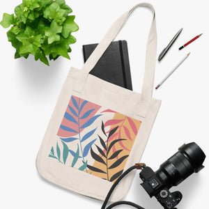 Abstract Foliage Canvas Tote Bag - Organic Cotton - Dipaliz - Bags
