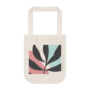 Organic Canvas Tote Bag - Abstract Foliage Art - Dipaliz - Shopping Totes