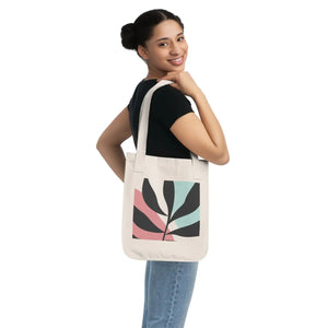 Organic Canvas Tote Bag - Abstract Foliage Art - Dipaliz - Shopping Totes
