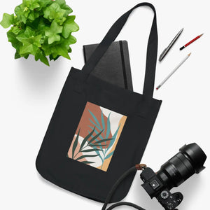 Organic Canvas Tote Bag - Nature Print Cotton - Dipaliz - Bags