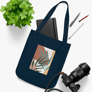 Organic Canvas Tote Bag - Nature Print Cotton - Dipaliz - Bags