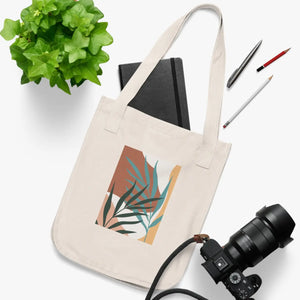 Organic Canvas Tote Bag - Nature Print Cotton - Dipaliz - Bags