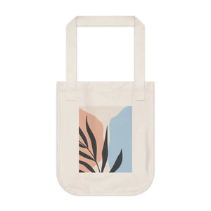 Sustainable Canvas Tote Bag Abstract Leaves Organic - Dipaliz - Bags