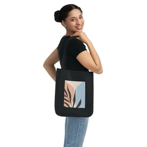 Sustainable Canvas Tote Bag Abstract Leaves Organic - Dipaliz - Bags