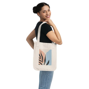 Sustainable Canvas Tote Bag Abstract Leaves Organic - Dipaliz - Bags